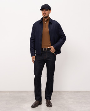 Kiton Синя куртка з вовни UW2494V0452L