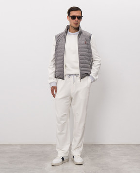 Brunello Cucinelli Спортивные штаны цвета айвори MM8263388G