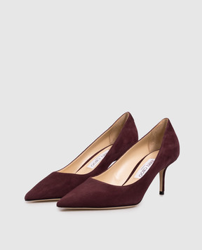 Jimmy Choo Фиолетовые замшевые туфли Love LOVE65BWJ