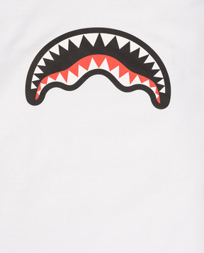 Sprayground Дитячий білий лонгслів Catch Bear SPY1395