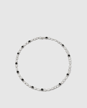 Darkai Сріблясте кольє з білим золотом DICO0079