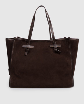 Gianni Chiarini Коричневая замшевая сумка-тоут BS8990CMPL