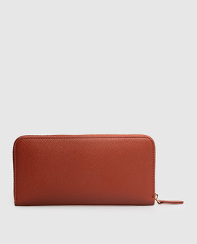 Twinset Теракотовий гаманець з металевим логотипом 261TH7011
