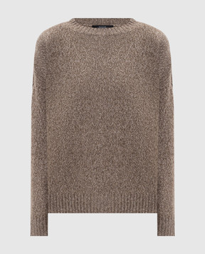 Max Mara Weekend Коричневий светр SIBARI з вовни SIBARI