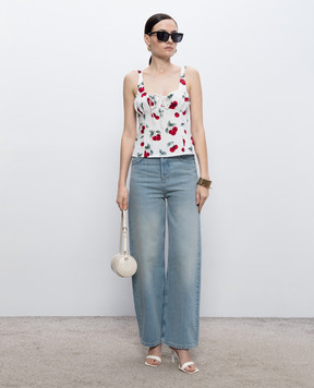 Twinset Блакитні джинси з патчем логотипа 261TT2510