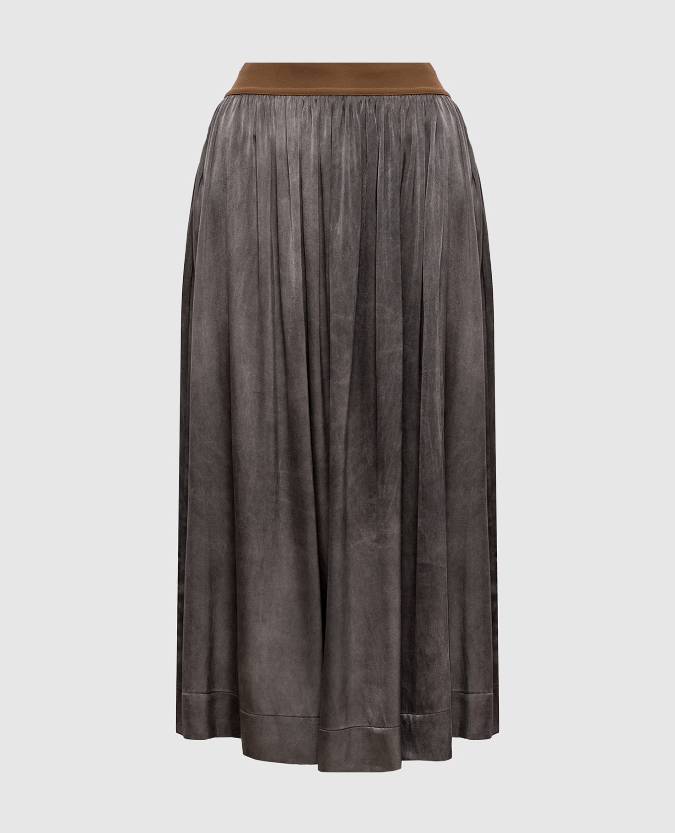 Серая юбка Gillian из шелка