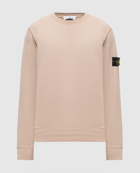 Stone Island Бежевый свитшот с патчем логотипа L1S156100060S0051