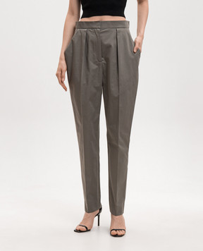 Balmain Штани кольору хакі GF0PN190CG65