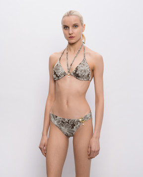 Twinset Коричневий ліф від купальника в квітковий візерунок 261LMMB22