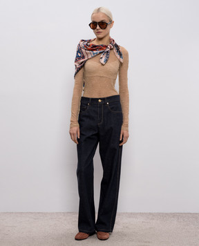 Momoni Бежевий топ WAINA з мережива MOTS011MO48