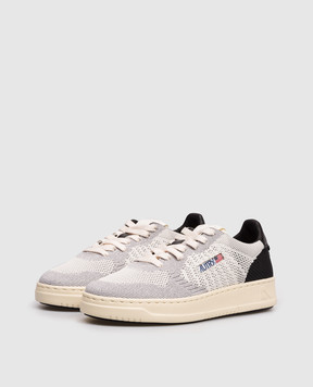 AUTRY Серые кроссовки с люрексом Medalist Easeknit A1UNEKLWK301