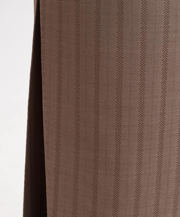 Etro Коричнева спідниця з вовни WRFA021499TJ213 зображення 5