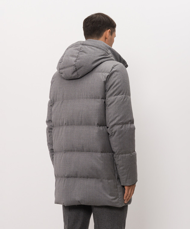 Peserico Серый пуховик с шерстью R52244D2574 изображение 4