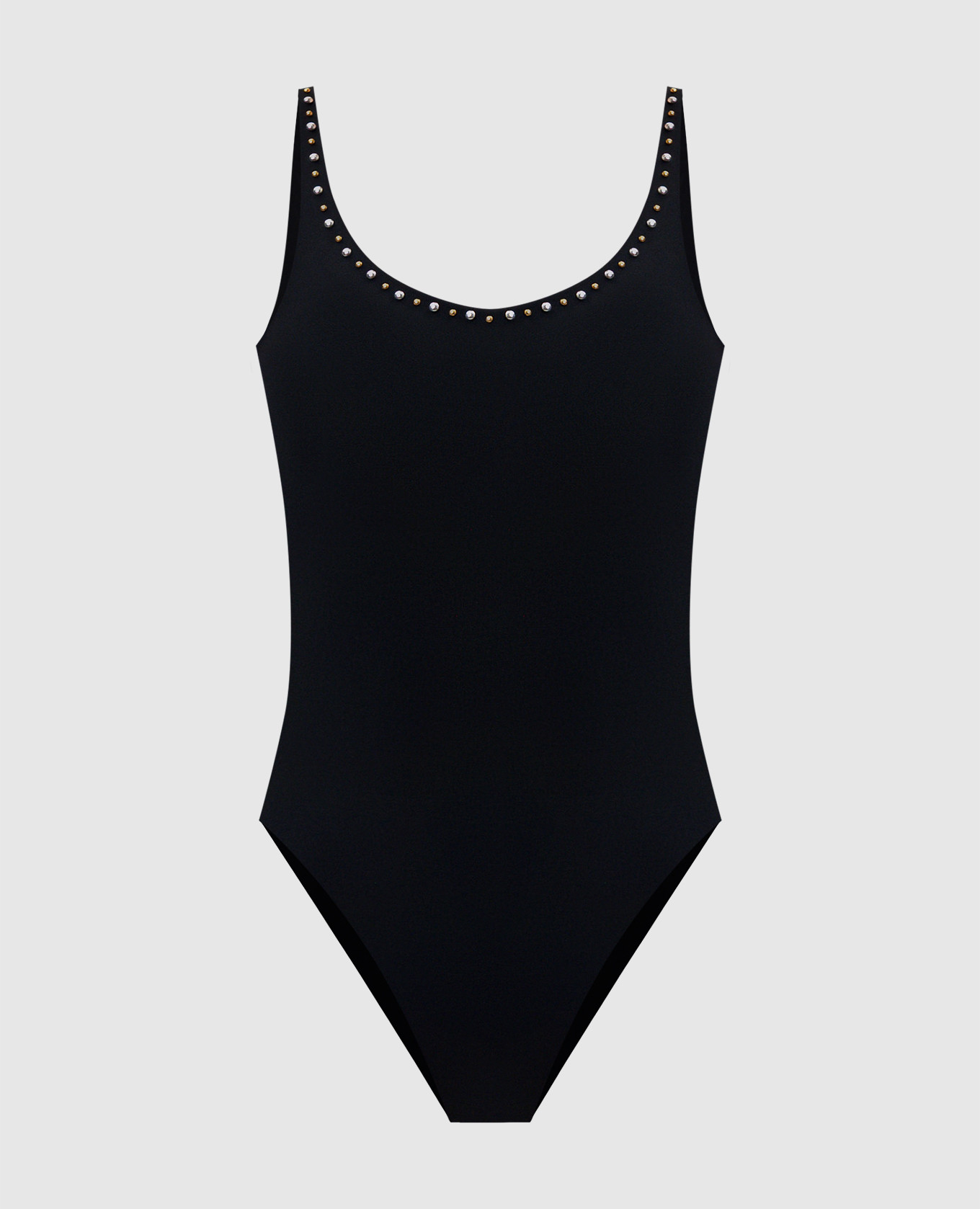 

Черный купальник с полусферами, Слитные купальники