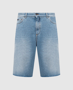 Dolce&Gabbana Голубые джинсовые шорты с нашивкой логотипа GP1T2DG8NU7