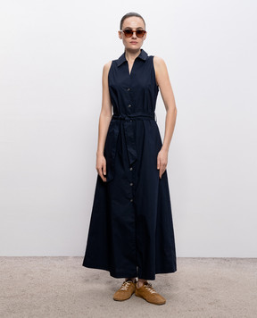 Woolrich Синя сукня-сорочка CFWWDR2022FRUT3944