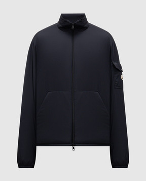 Moncler Синя пухова куртка Breezes L10911A00014597YD