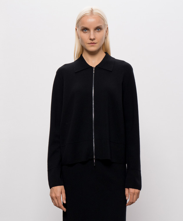 Max Mara Чорний кардиган з вовни MMLSNACK зображення 3