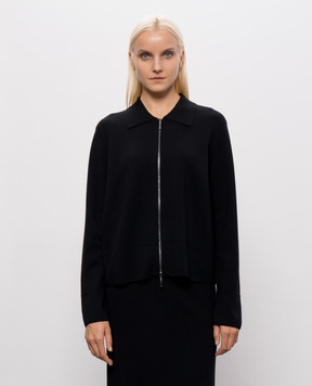 Max Mara Чорний кардиган з вовни MMLSNACK