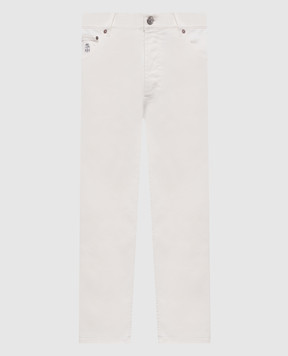 Brunello Cucinelli Білі джинси з логотипом M277PD3210