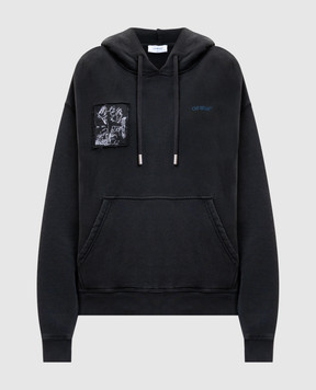 Off-White Серые худи Faded Painting 2BB06DF25FLE003