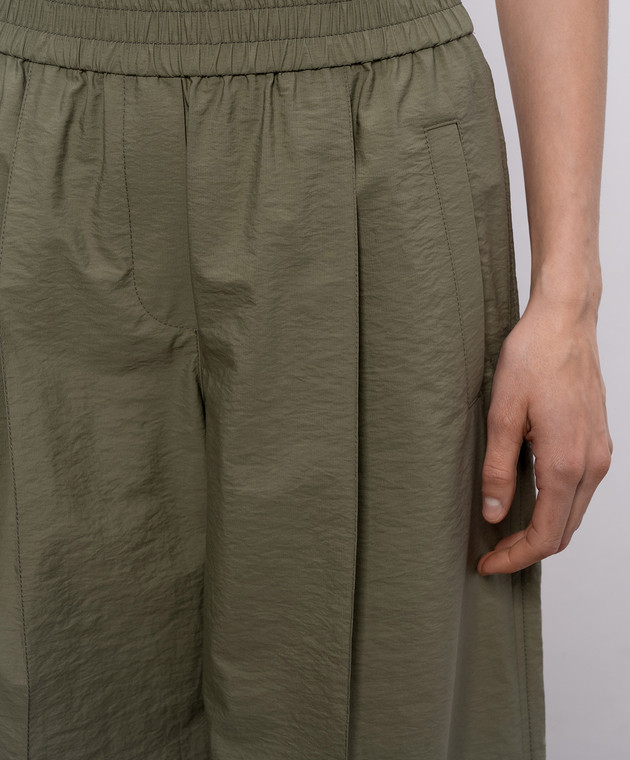 Brunello Cucinelli Зелені штани M0F79P8721 зображення 5