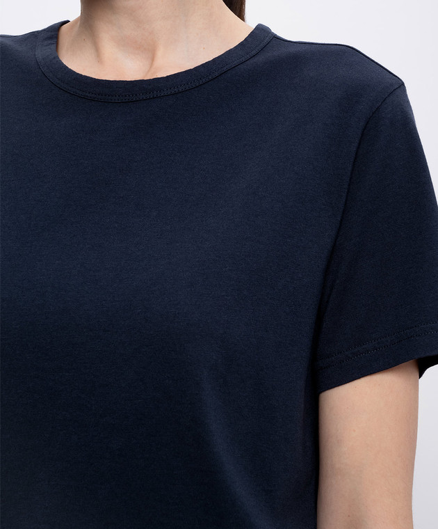 Woolrich Синя футболка з принтом логотипа CFWWTE2014FRUT5293 зображення 5
