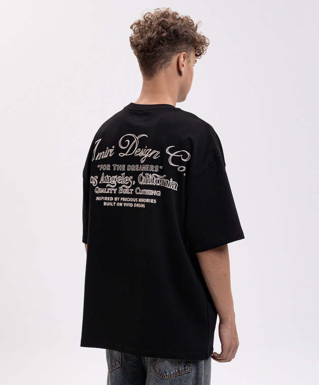 AMIRI Черная футболка Dreamers Chain Stitch AM426JR003 изображение 4