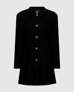 Versace Чорне пальто з вовни 10265661A19092