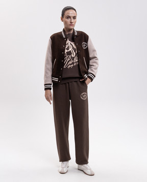 Sporty & Rich Коричневый бомбер Diana из шерсти OW00783244BR39