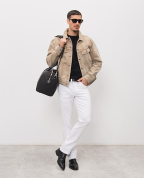 Tom Ford Белые джинсы с логотип патч DPH001DMC107