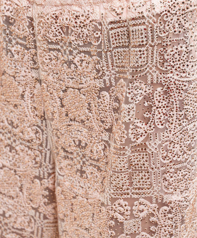 Ermanno Scervino Рожеві штани з мережива в кристали D482P703CTUEO зображення 5