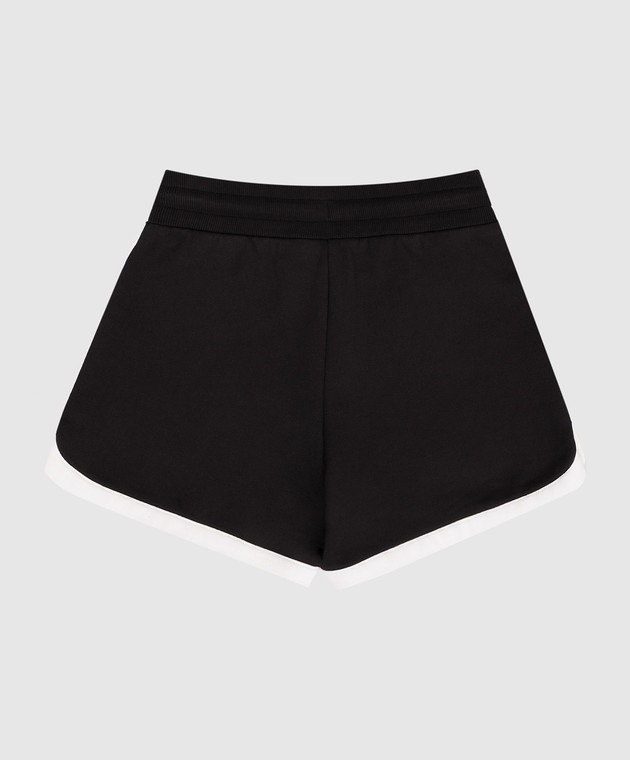 Dolce&Gabbana Дитячі чорні шорти з логотипом L5JQ0NG7PWH812+ зображення 2