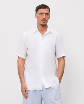 Castangia dal 1850 Біла сорочка з льону PDAMOD11S26