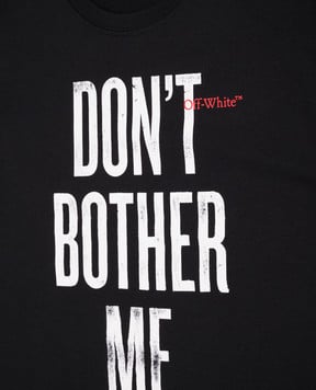 Off-White Дитяча чорна футболка з принтом 44BAA002F5J00C