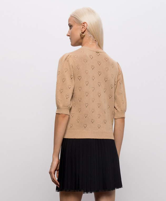 Twinset Бежевый топ с кашемиром 262TP3020 изображение 4