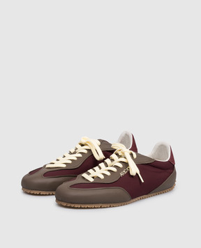 Axel Arigato Бордові комбіновані кросівки Daze Runner F3617002