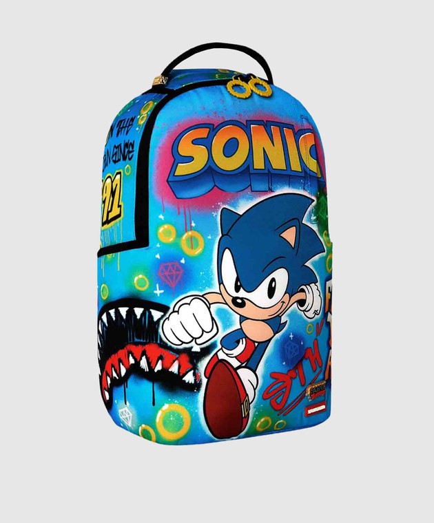 Sprayground Детский синий рюкзак SONIC ON THE RUN 91 910B9138NSZ изображение 2