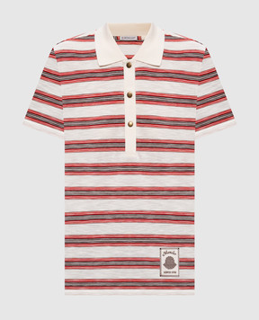 Moncler Поло в полоску цвета айвори L20938A0000189BHX