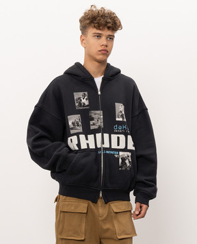 Rhude Синяя утепленная спортивная куртка Winter 91 Rallye RHPF26HO15012