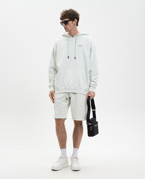 Off-White Зеленые худи с эмблемой Half Arrow 44MBB085S26F00A