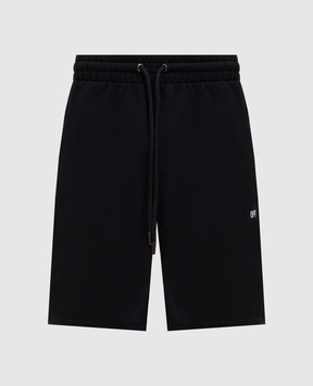 Off-White Черные шорты с принтом 44MCI013S26F006