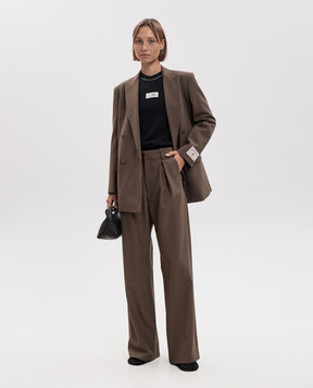 Maison Margiela MM6 Черный джемпер с шерстью S52HL0066M13037