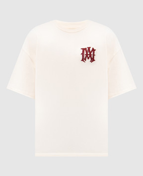 AMIRI Бежевая футболка с нашивкой эмблемы AMTOJR1056