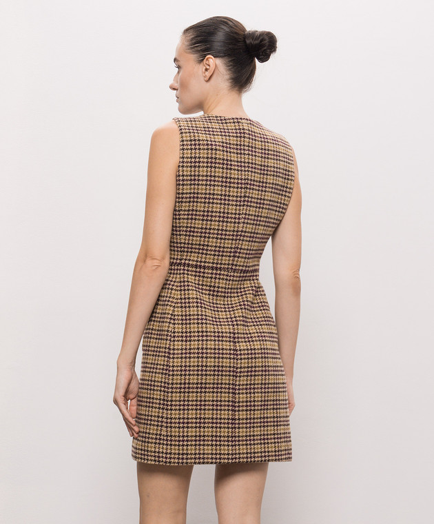 Twinset Платье мини с шерстью в узор 262LI2BEE изображение 4