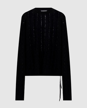 Ann Demeulemeester Черный свитер Siya из шерсти и кашемира B0014660KN099
