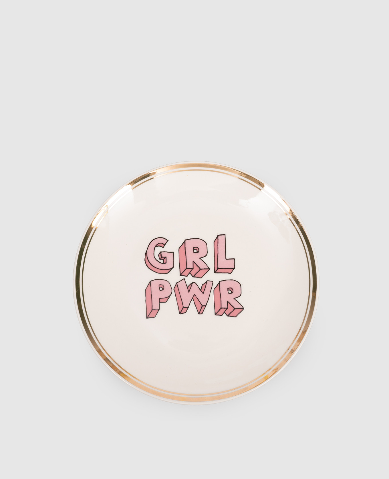 

Белая фарфоровая тарелка для хлеба Grl Pwr, Белый, Посуда