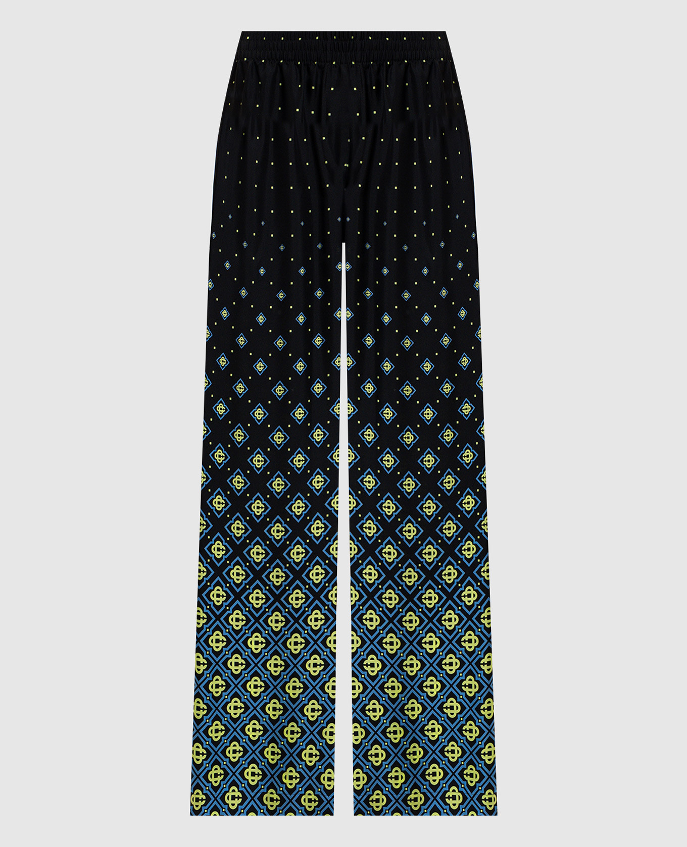 Черные штаны Degrade Monogram из шелка