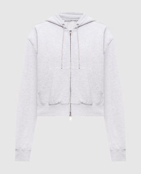 Alexander Wang Серая меланжевая вспомогательная куртка с кристаллами 1CC2262779