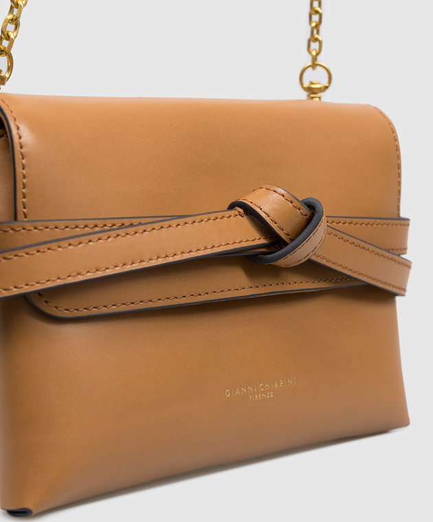 Gianni Chiarini Коричневий шкіряний клатч Belty BS12145COMMLSR зображення 4